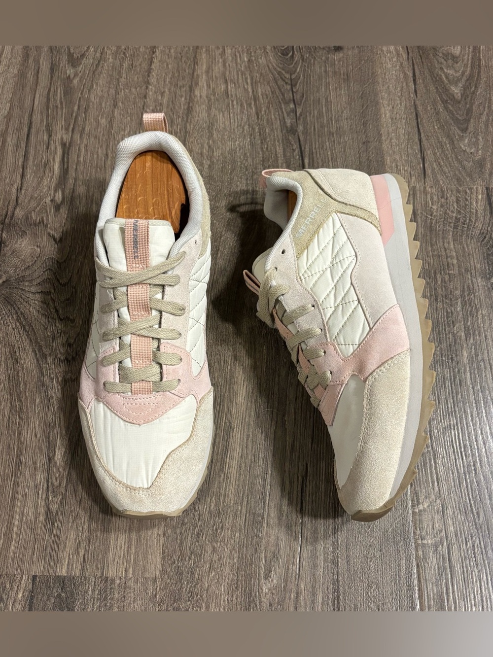 Merrell J004148 Womens Alpine Rose Pink Oyster Lace Up Casual Athletic Shoe 11